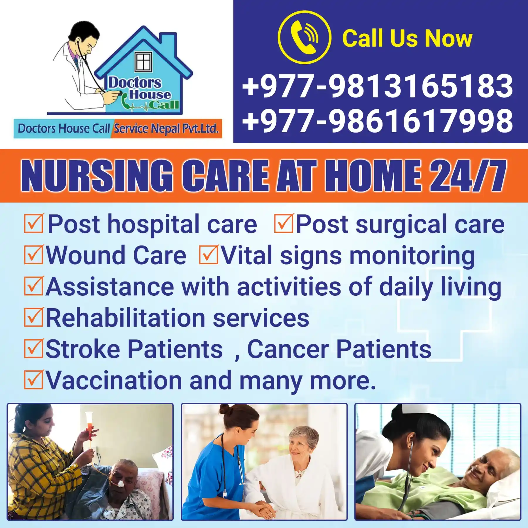 Home Nursing Care Service Kathmandu, Nepal - Doctors House Call